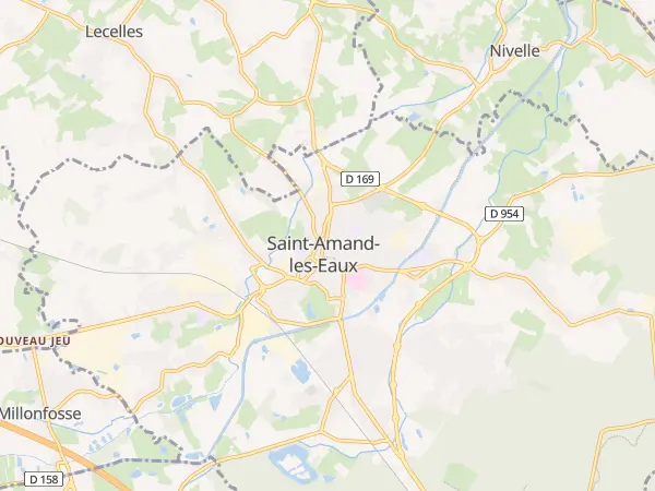 Plan de Saint-Amand-les-Eaux