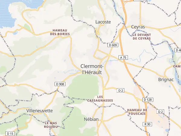 Plan de Clermont-l’Hérault
