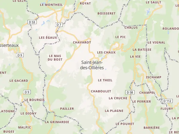 Plan de Saint-Jean-des-Ollières