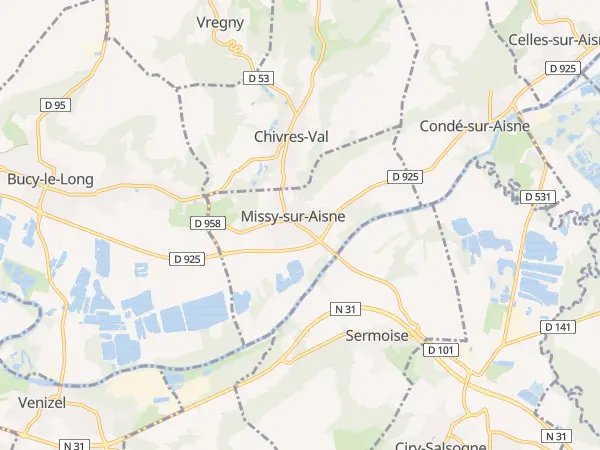 Plan de Missy-sur-Aisne