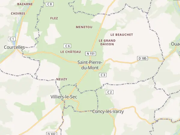Plan de Saint-Pierre-du-Mont