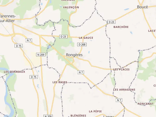 Plan de Rongères