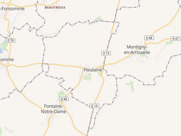 Plan de Fieulaine
