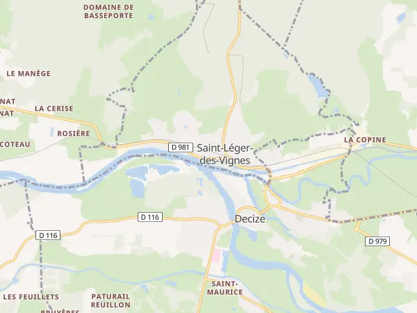 Plan de Saint-Léger-des-Vignes