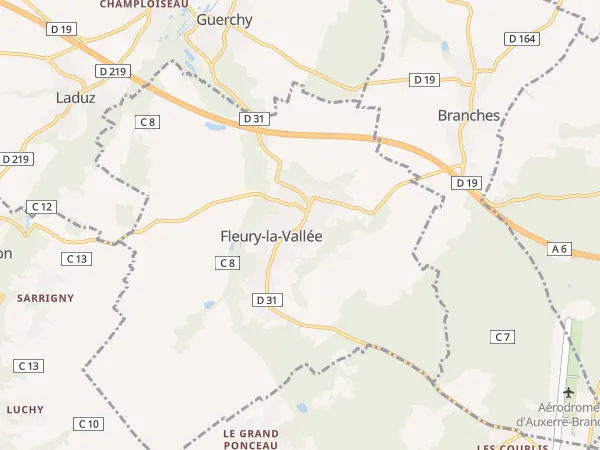 Plan de Fleury-la-Vallée