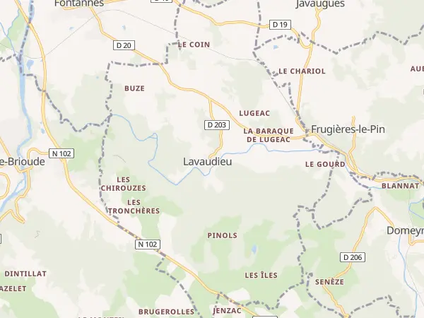 Plan de Lavaudieu