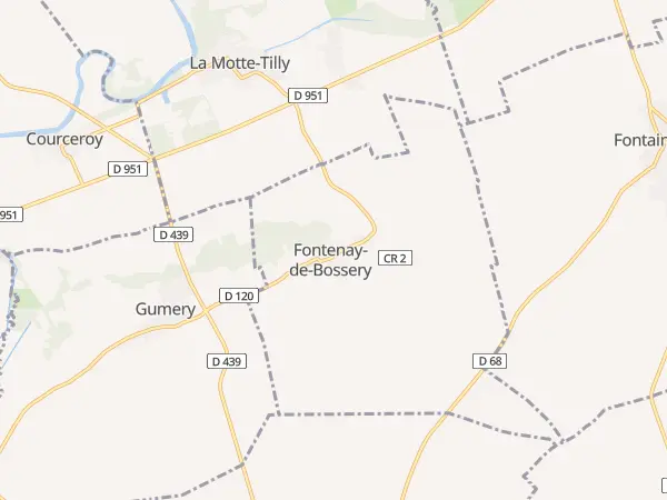 Plan de Fontenay-de-Bossery