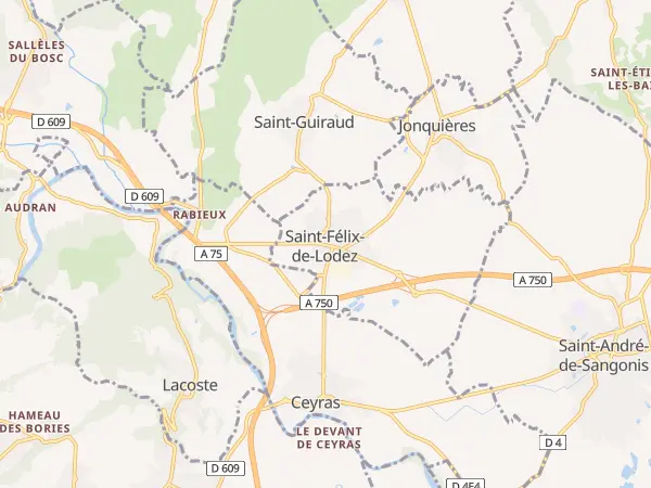 Plan de Saint-Félix-de-Lodez