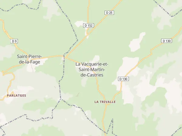 Plan de La Vacquerie-et-Saint-Martin-de-Castries