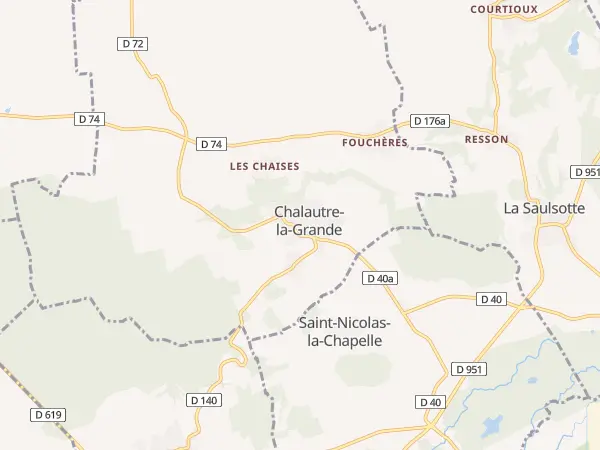 Plan de Chalautre-la-Grande