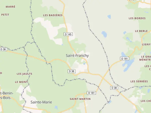 Plan de Saint-Franchy