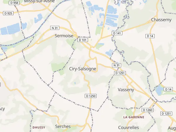 Plan de Ciry-Salsogne