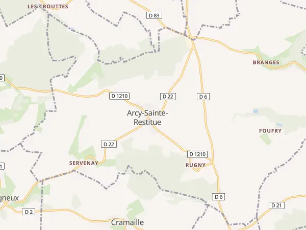 Plan de Arcy-Sainte-Restitue