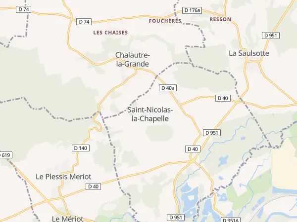 Plan de Saint-Nicolas-la-Chapelle