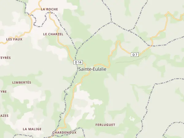 Plan de Sainte-Eulalie