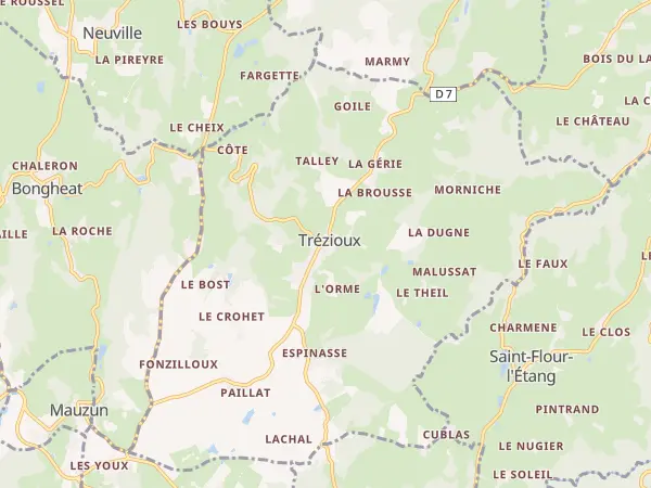 Plan de Trézioux