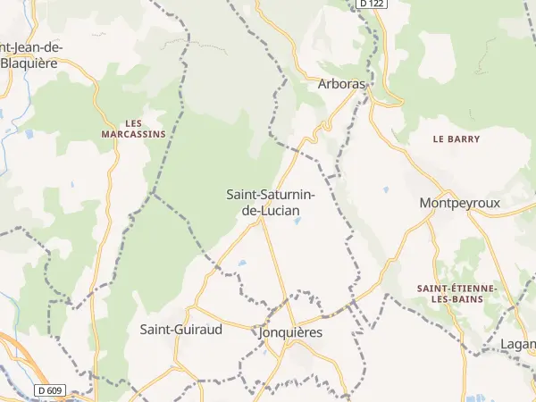 Plan de Saint-Saturnin-de-Lucian