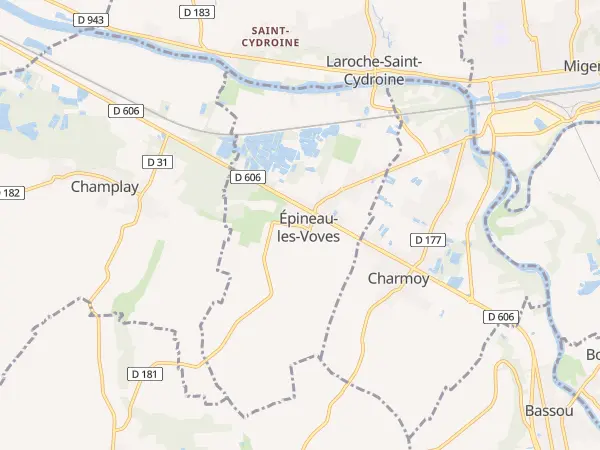 Plan de Épineau-les-Voves