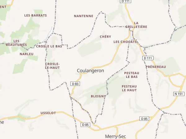 Plan de Coulangeron