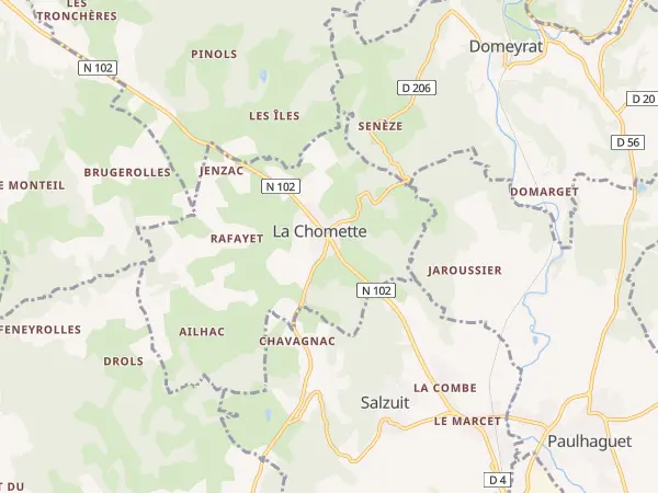 Plan de La Chomette