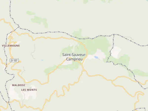 Plan de Saint-Sauveur-Camprieu
