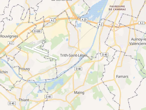 Plan de Trith-Saint-Léger