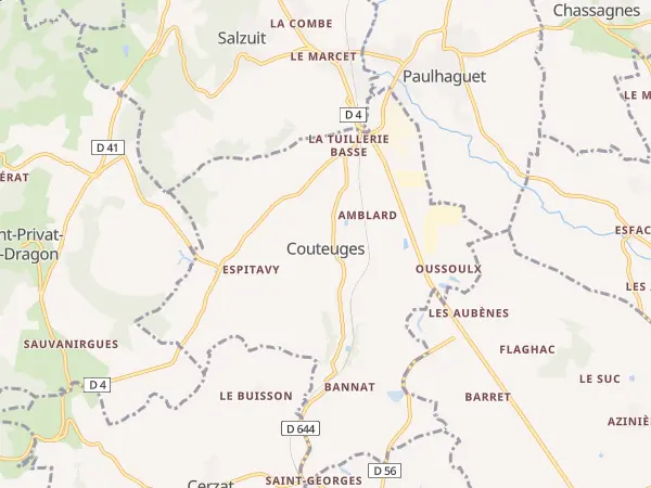 Plan de Couteuges