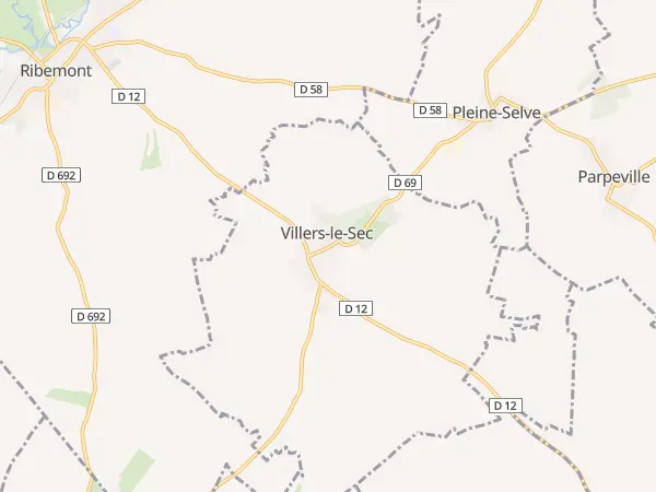 Plan de Villers-le-Sec