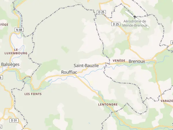 Plan de Saint-Bauzile