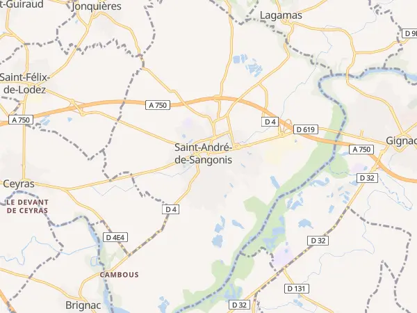 Plan de Saint-André-de-Sangonis
