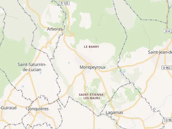 Plan de Montpeyroux