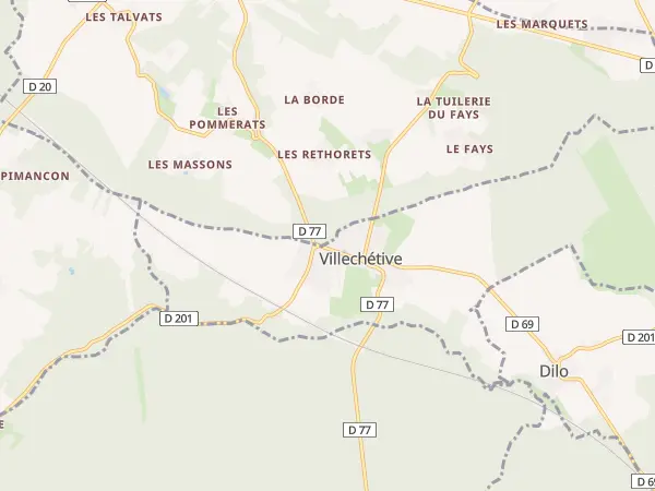 Plan de Villechétive