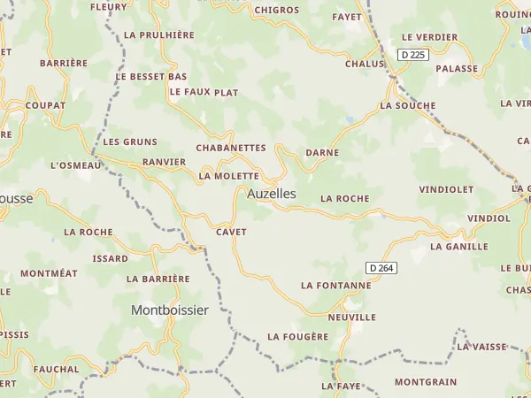 Plan de Auzelles