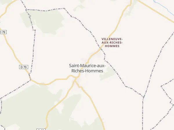 Plan de Saint-Maurice-aux-Riches-Hommes
