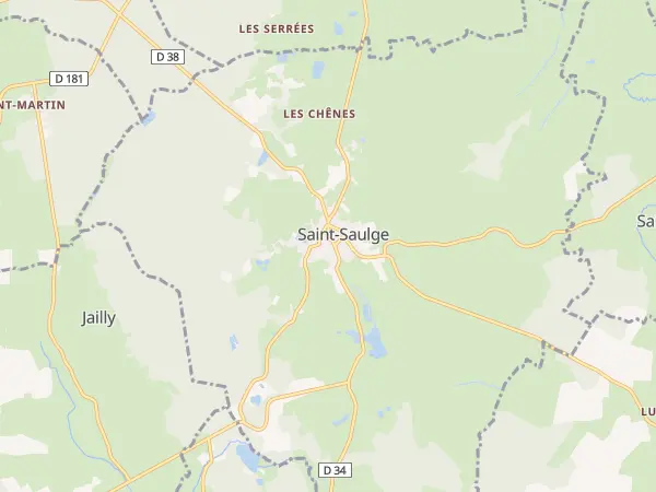 Plan de Saint-Saulge