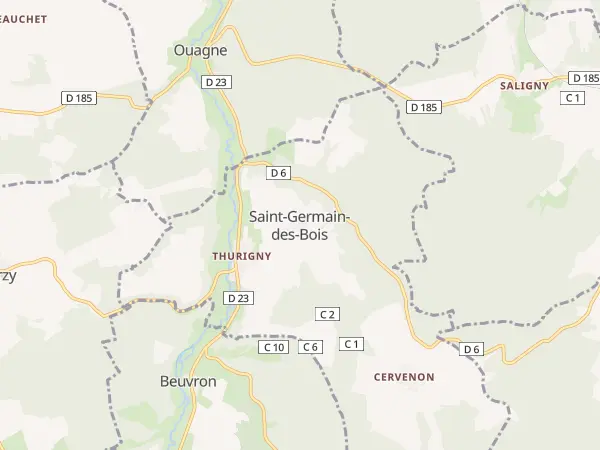 Plan de Saint-Germain-des-Bois