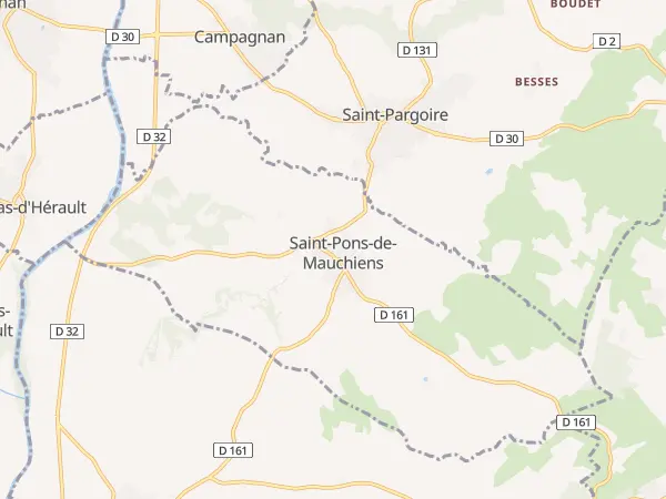 Plan de Saint-Pons-de-Mauchiens