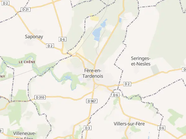 Plan de Fère-en-Tardenois