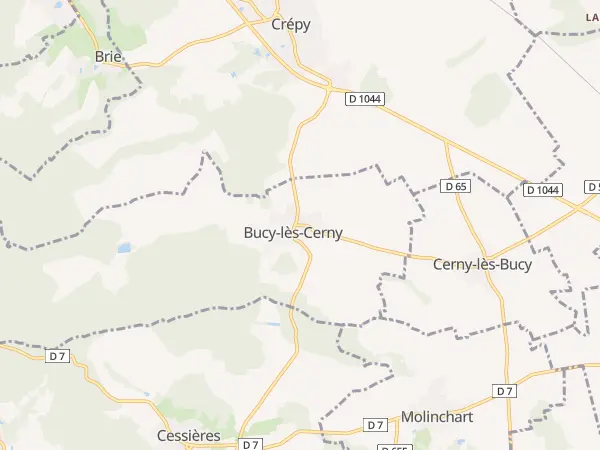 Plan de Bucy-lès-Cerny