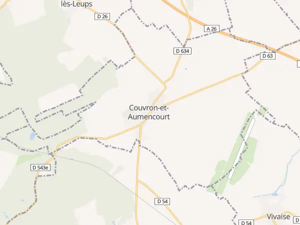 Plan de Couvron-et-Aumencourt