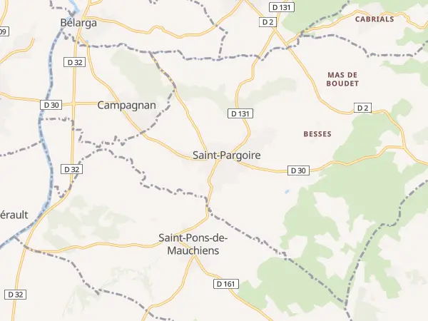 Plan de Saint-Pargoire