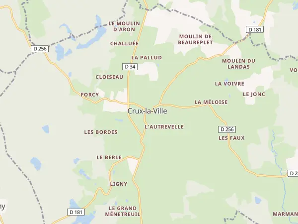 Plan de Crux-la-Ville