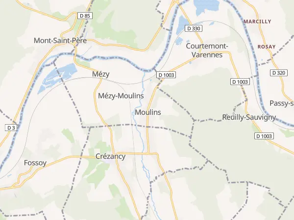 Plan de Mézy-Moulins