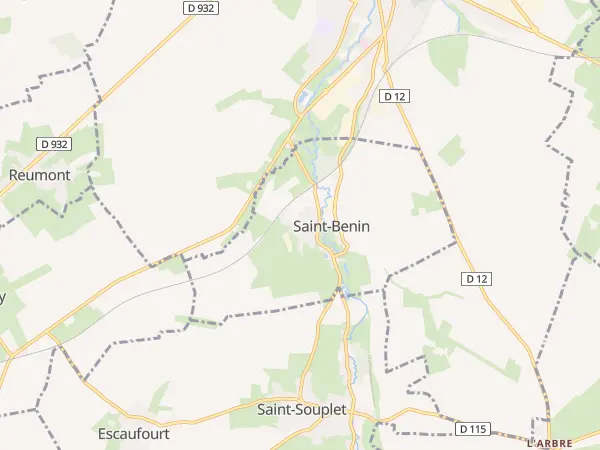 Plan de Saint-Benin