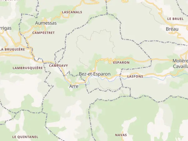 Plan de Bez-et-Esparon