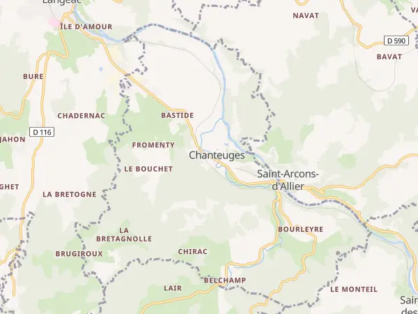 Plan de Chanteuges