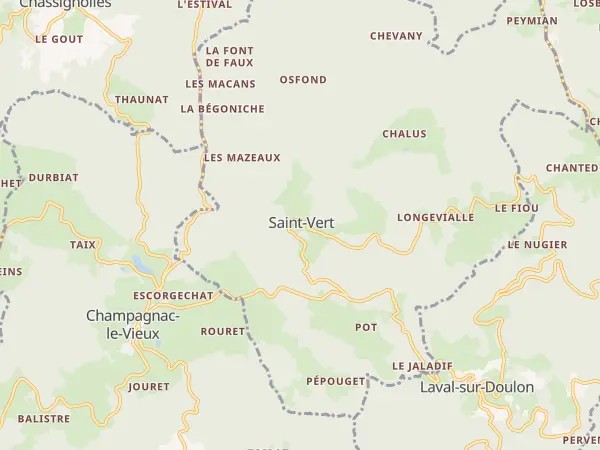 Plan de Saint-Vert