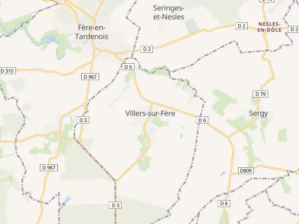 Plan de Villers-sur-Fère