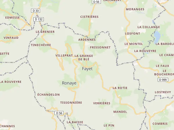 Plan de Fayet-Ronaye