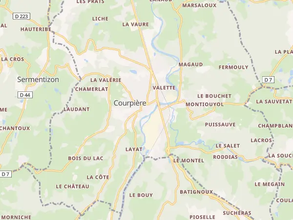 Plan de Courpière